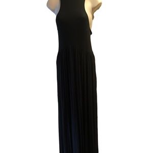 Classic black long maxi dress Size L